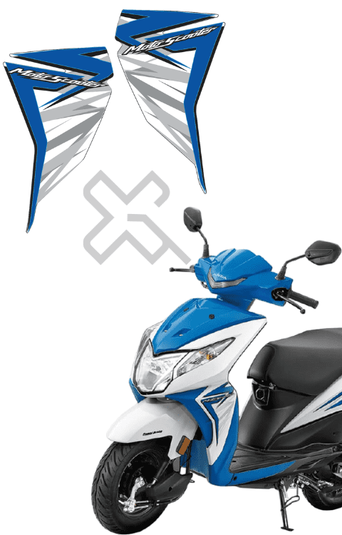 Honda Dio Side Panel Sticker | Honda Dio Side Panel Graphics